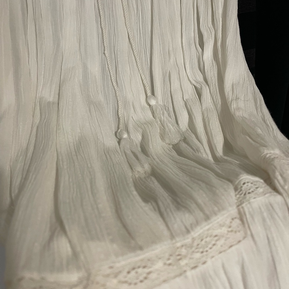 Elegant White Pleated Dress/ Skirt - Rip Curl Layla Maxi